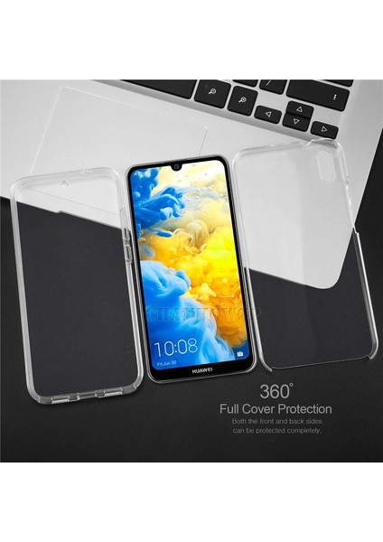 Huawei Y5 2019 Kılıf Ön Arka Şeffaf Silikon Koruma Şeffaf modelleri