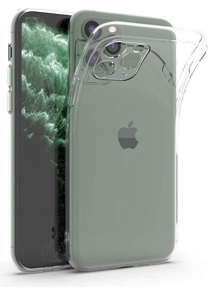 Apple iPhone 11 Pro Kılıf Kamera Korumalı Şeffaf Silikon Renksiz