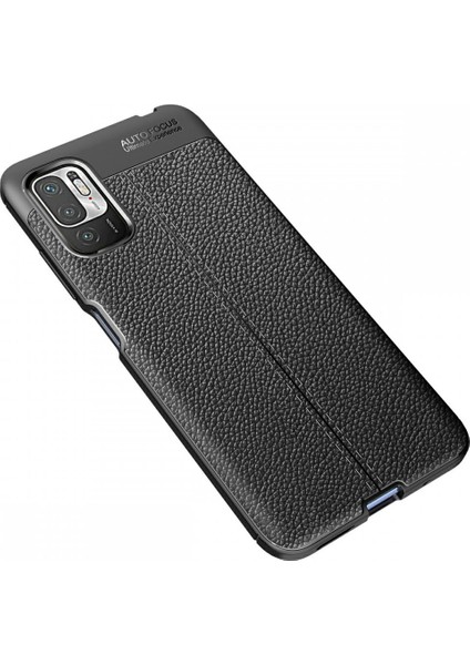 Xiaomi Poco M3 Pro Kılıf Niss Silikon Deri Görünümlü Korumalı Siyah fiyatları