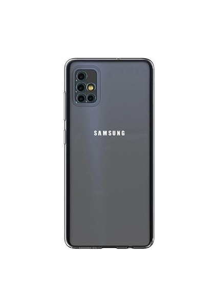 Samsung Galaxy A51 Kılıf Kamera Korumalı Şeffaf Silikon Renksiz