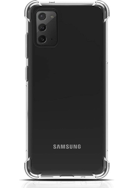 Samsung Galaxy Note 20 Kılıf Antishock Ultra Sert Silikon Darbe Dayanıklı Renksiz