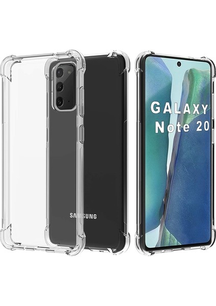 Samsung Galaxy Note 20 Kılıf Antishock Ultra Sert Silikon Darbe Dayanıklı Renksiz fiyatları