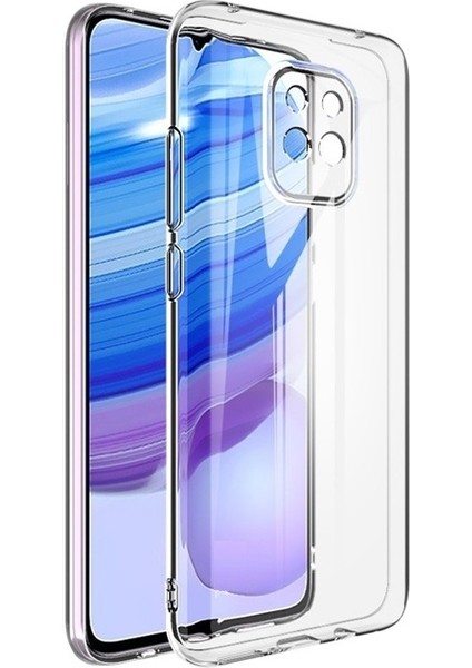 Xiaomi Redmi Note 9s Kılıf Kamera Korumalı Şeffaf Silikon Renksiz