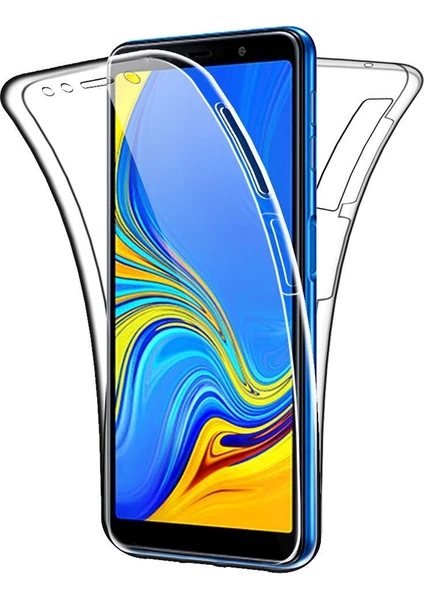 Samsung Galaxy A50S Kılıf Ön Arka Şeffaf Silikon Koruma Şeffaf