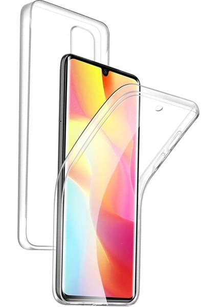 Xiaomi Mi 10 Lite Kılıf Ön Arka Şeffaf Silikon Koruma Şeffaf