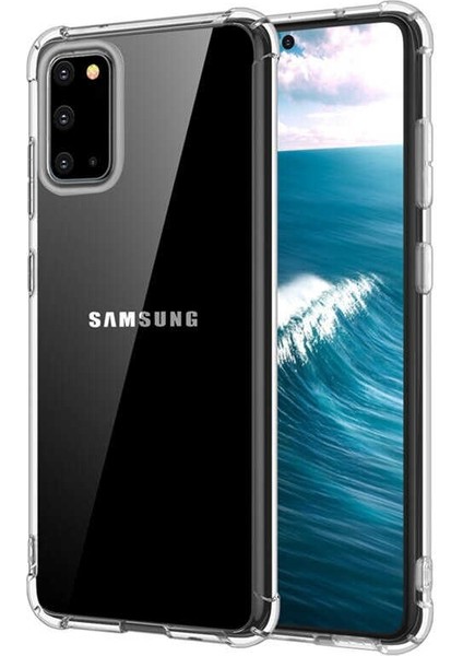 Samsung Galaxy A31 Kılıf Antishock Sert Kapak+Nano Glass Şeffaf