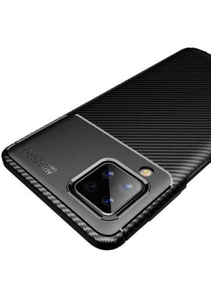 Samsung Galaxy M12 Kılıf Negro Silikon Deri Görünümlü+Nano Glass Siyah fiyatları