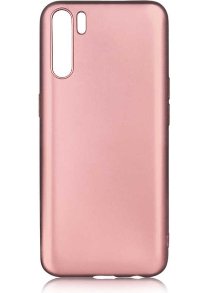 Oppo Reno 3 Kılıf Premier Silikon Esnek Koruma+Nano Glass Bronz