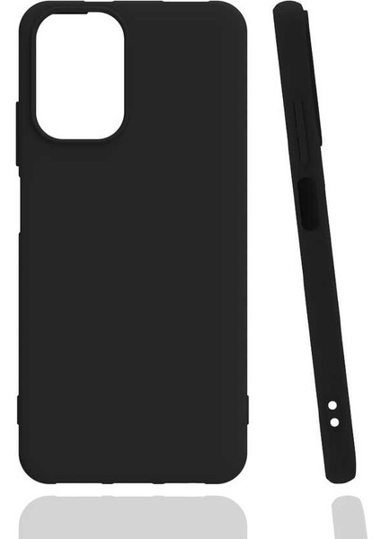 Oppo A54 4g Kılıf Mat Soft Premier Silikon+Nano Glass Siyah