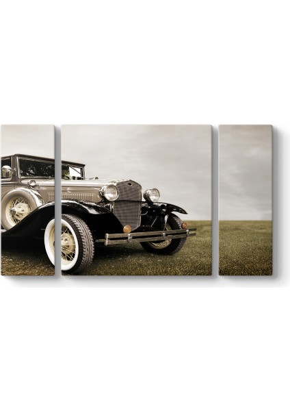 Klasik Araba Panorama Tablo - Tabloshop
