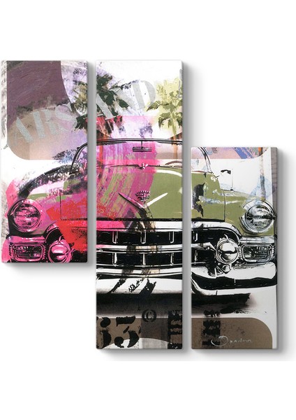 Popart Klasik Araba Tablosu - Tabloshop