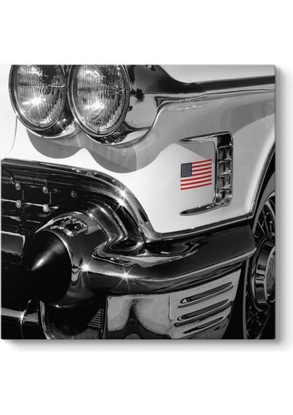 Klasik Amerikan Arabası Tablosu - Tabloshop