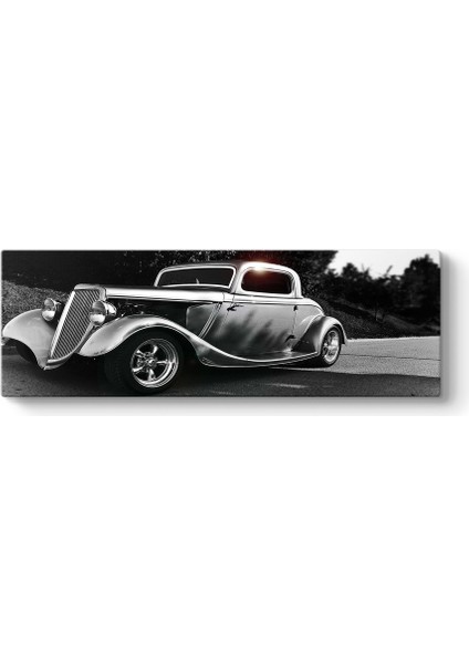 Klasik Amerikan Arabası Panorama Tablo - Tabloshop