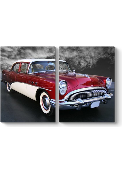 Çift Renk Amerikan Araba Tablosu - Tabloshop