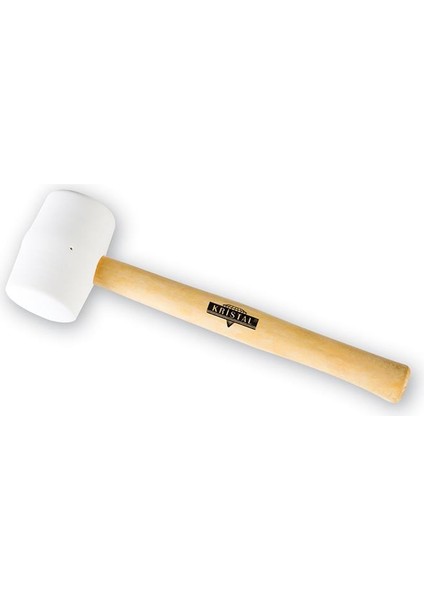 Kristal Ahsap Sapli Beyaz 750 gr Kauçuk Tokmak