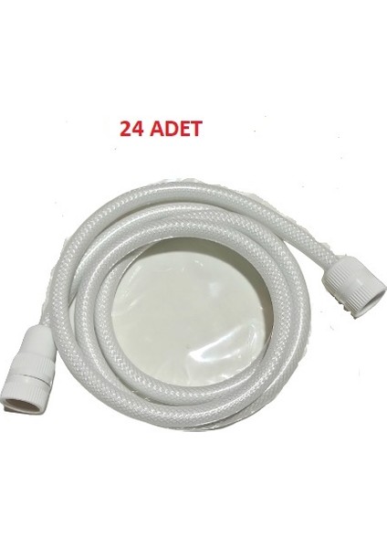 (24 Adet) 1,5 Metre Pvc Duş Hortumu Uzun Ömürlü (24 Adet)
