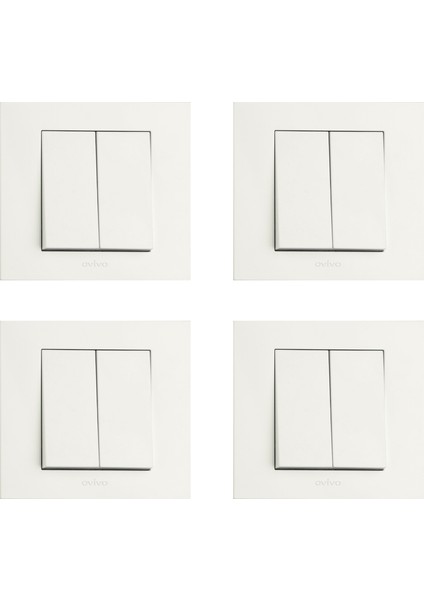 Grano Beyaz Komütatör Çerçeveli 4 ADET