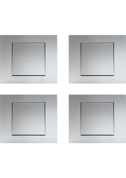 Grano Gümüş Anahtar Çerçeveli 4 ADET