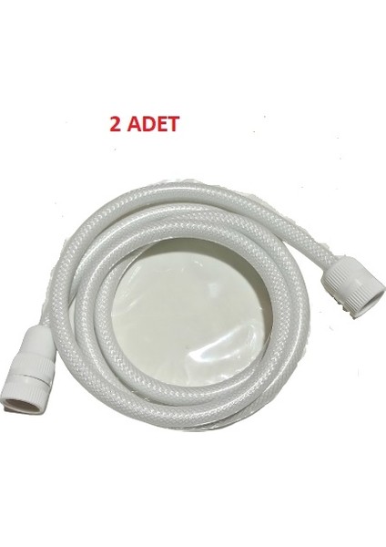 (2 Adet) 1,5 Metre Pvc Duş Hortumu Yüksek Kalite
