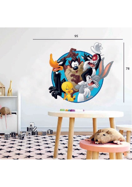 Atalya Reklam Tazmanya Canavarı 78X95 Sticker