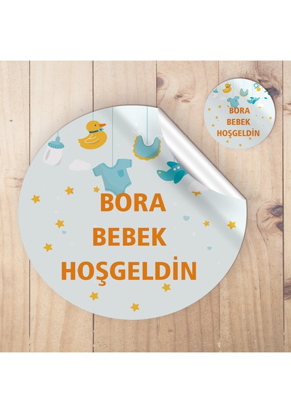 Yuvarlak Sticker Söz - Nişan - Düğün - Kına - Özel Kesimli Etiket