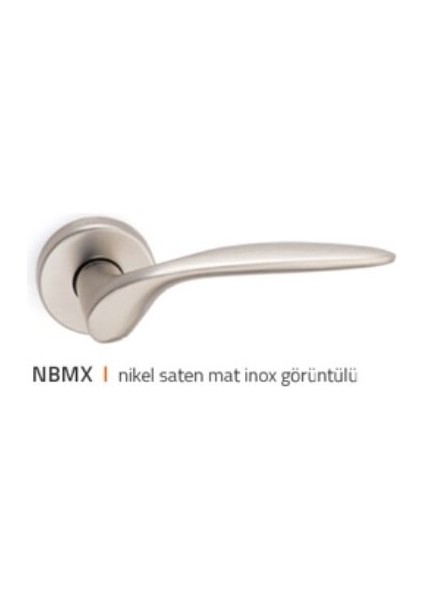 System Alfa Nikel Saten Wc Rozetli Kapı Kolu HA147RO44 Wnb