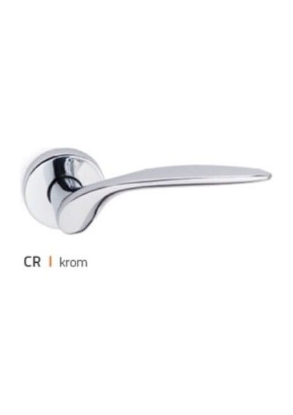 System Alfa Krom Wc Rozetli Kapı Kolu HA147RO44 Wcr