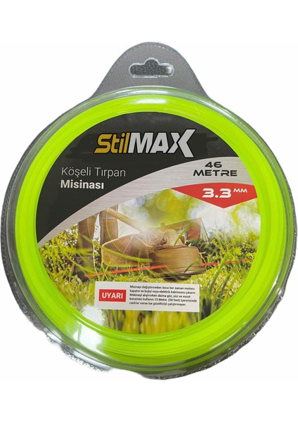 1 Adet 3.3 mm 6 Köşeli Misina 46 Metre Altıgen Tırpan Misinası Multi Kesimli