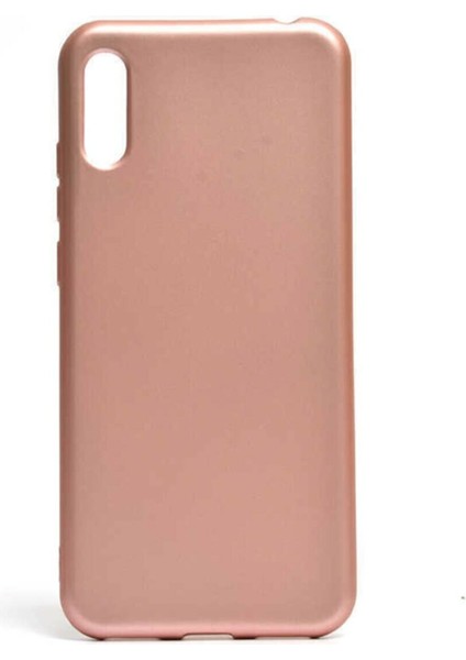 Huawei Y6S 2019 Kılıf Premier Silikon Esnek Koruma+Nano Glass Bronz