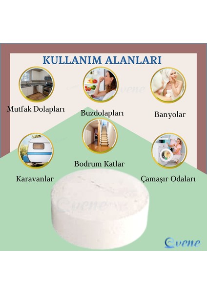 Nem Alıcı 2 Adet 450 gr Yedek Tablet Rutubet Giderici Önleyici Emici Küf Engelleyici