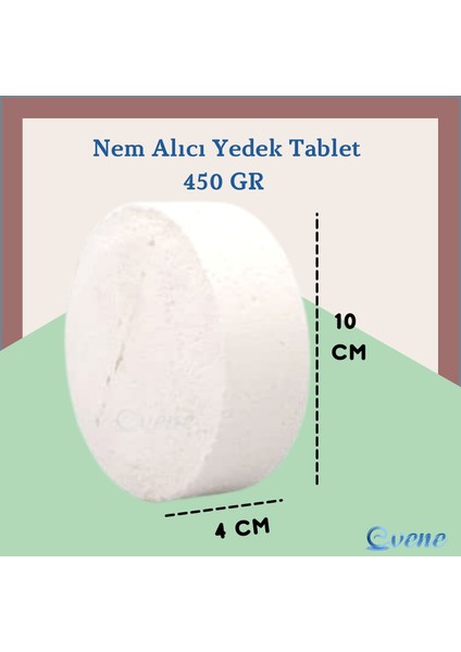 Nem Alıcı 450 gr Yedek Tablet Rutubet Giderici Önleyici Emici Küf Engelleyici