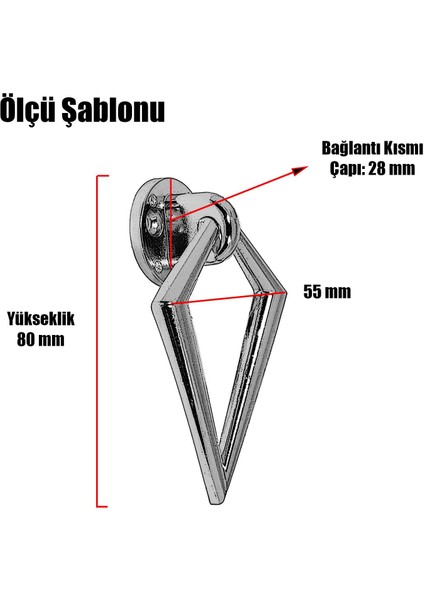 Bafra Sarkaç Dolap Çekmece Kulpu Kulbu Metal Gold Halka Kulp (4 Adet)