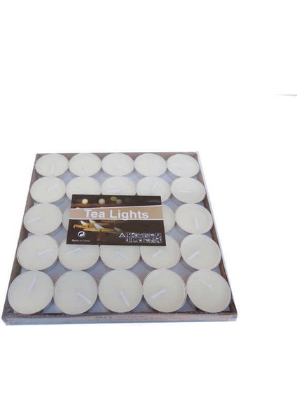 Mum Tealight Beyaz 3.5 cm ( 50 Adet )
