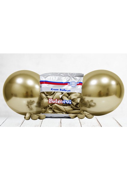 Balon Krom Parlak 12 Inc Altin ( 50 Adet )