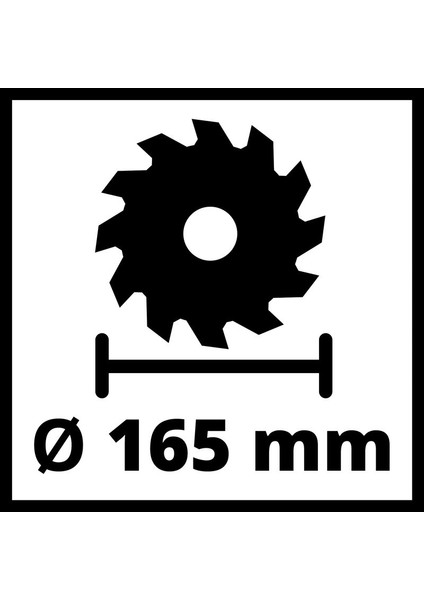 Te-Cs 18/165-1 Li Akülü Daire Testere + 2.0 Ah Starter Kit