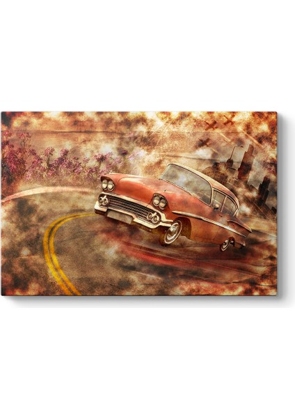 Retro Klasik Amerikan Tablosu