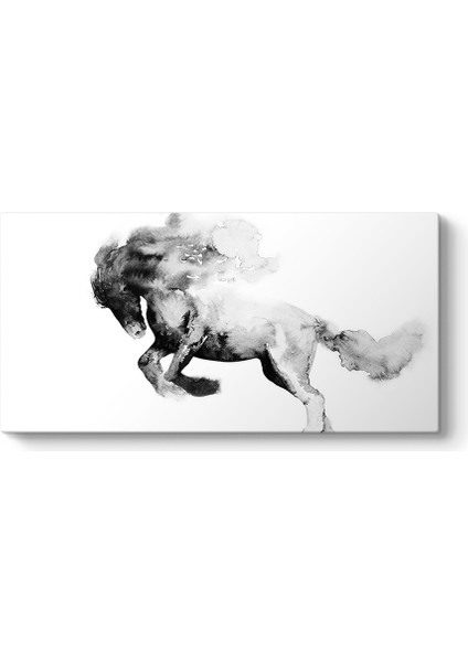 Siyah Soyut At Tablosu