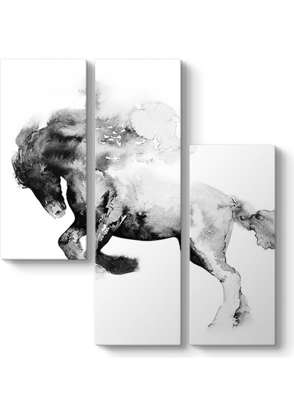 Siyah Soyut At Tablosu