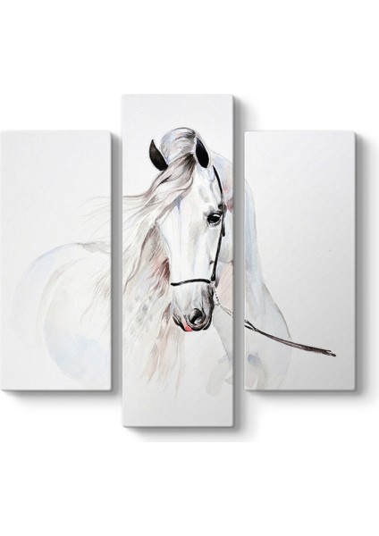 Çizim Beyaz At Tablosu