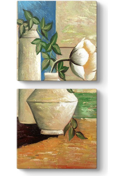 Eski Çiçek Vazo Iı Tablosu