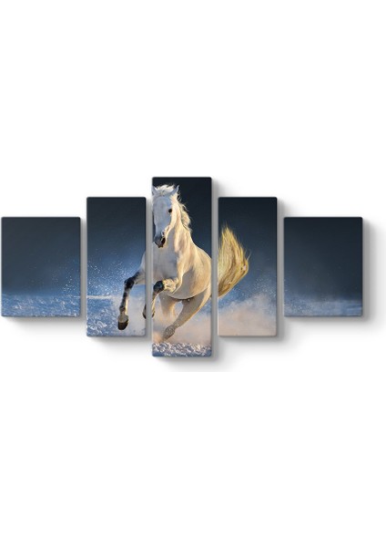 Karda Koşan At Tablosu