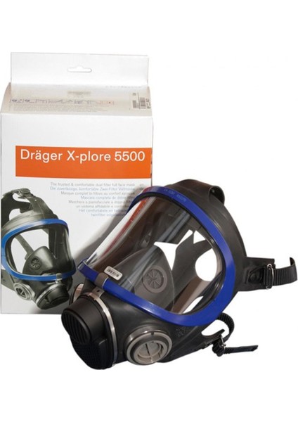 X-Plore 5500 Epdm/pc Tam Yüz Maskesi Mavi Renk x 5 Adet fiyatları