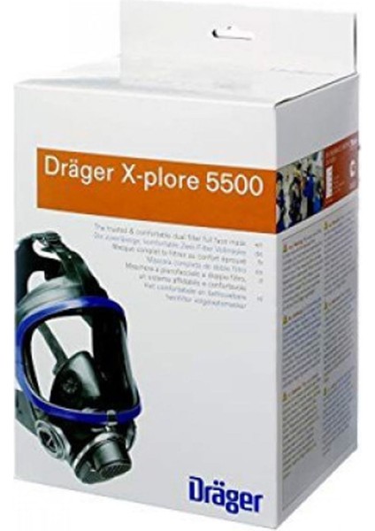 X-Plore 5500 Epdm/pc Tam Yüz Maskesi Mavi Renk x 5 Adet modelleri