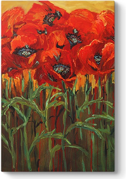 Gelincik Çiçeği Tarlası Tablosu