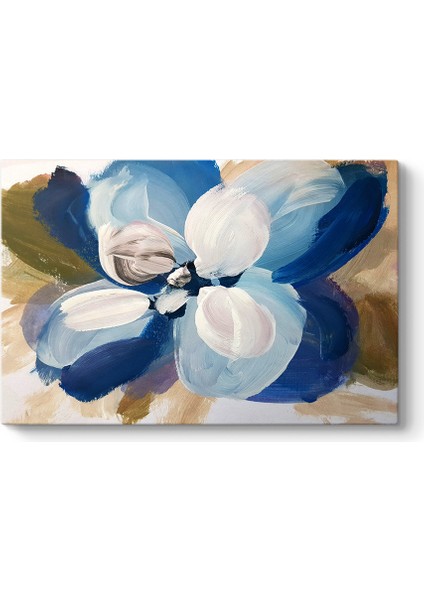 Mavi Manolya Soyut Tablo