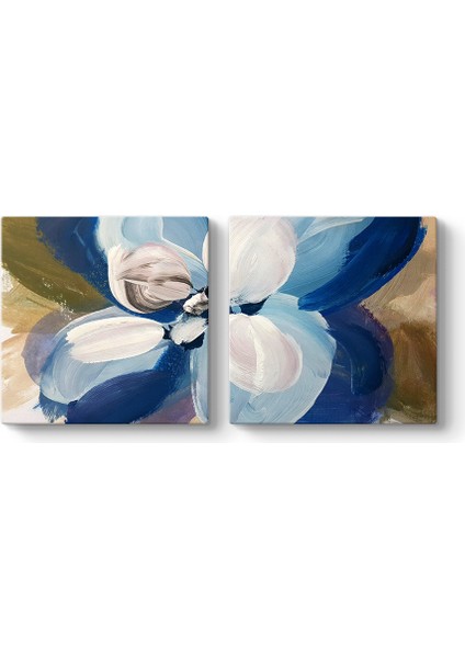 Mavi Manolya Soyut Tablo
