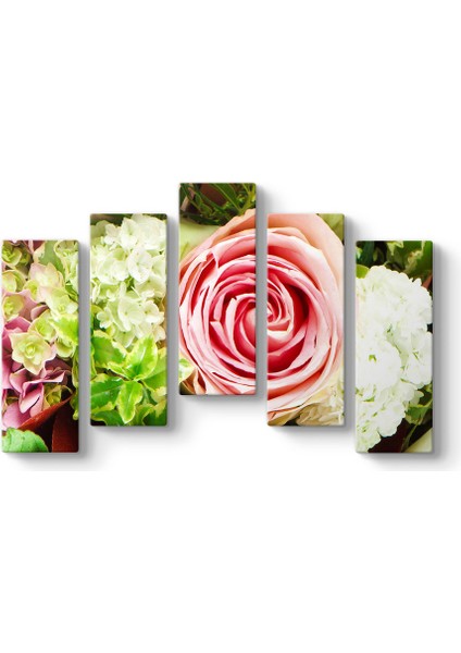 Çiçek Buketi Panorama Tablo