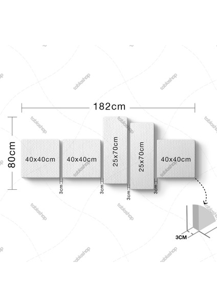 Çiçek Dalı Panorama Tablo fiyatları