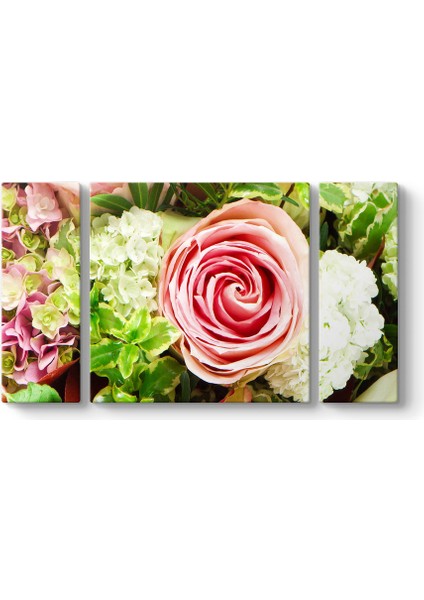 Çiçek Buketi Panorama Tablo