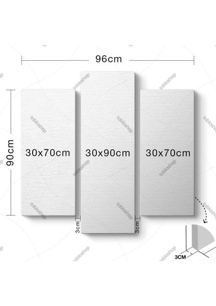 Soft Zambak 3 Parçalı Tablo fiyatları